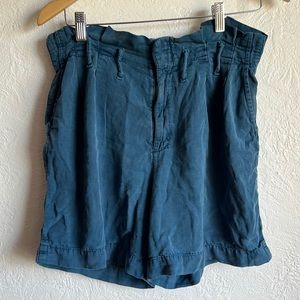Anthropologie brand blue relaxed fit mom shorts size 2/4